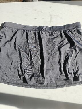 Womens Bal Harbour Blk Swim Skirt Sz Xl